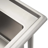TRINITY 32 in. x 16 in. Stainless-steel Utility Sink with Pullout Faucet