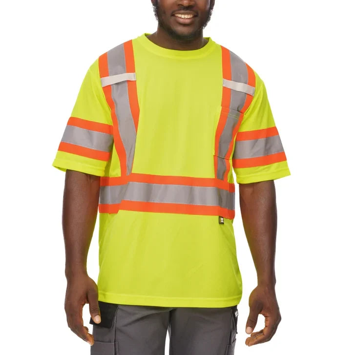 Holmes Workwear High-Visibility Short Sleeve T-Shirt, 3-pack