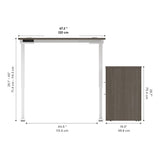 Bestar Upstand 2-piece L-shaped Workstation with Height Adjustable Desk