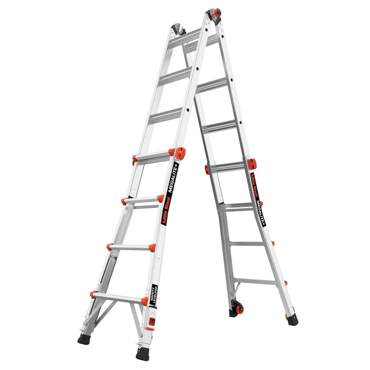 Little Giant MegaLite + Multi-use Ladder M18 Type1A Aluminum with Safety Levelers