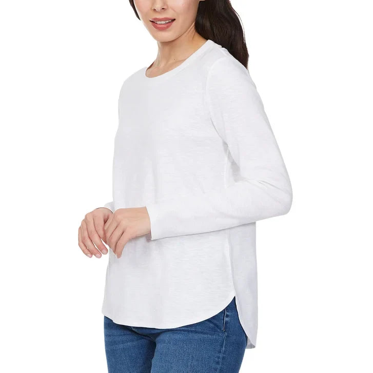 Kirkland Signature Women's Long Sleeve Slub Tee