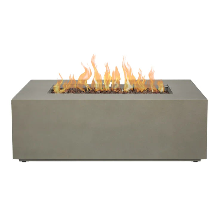 Real Flame Aegean Steel 42 in. Rectangle Fireplace