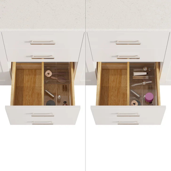 Studio Bathe Katie II Vanity in White Finish with Engineered Stone Countertop