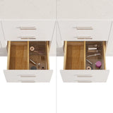 Studio Bathe Katie II Vanity in White Finish with Engineered Stone Countertop