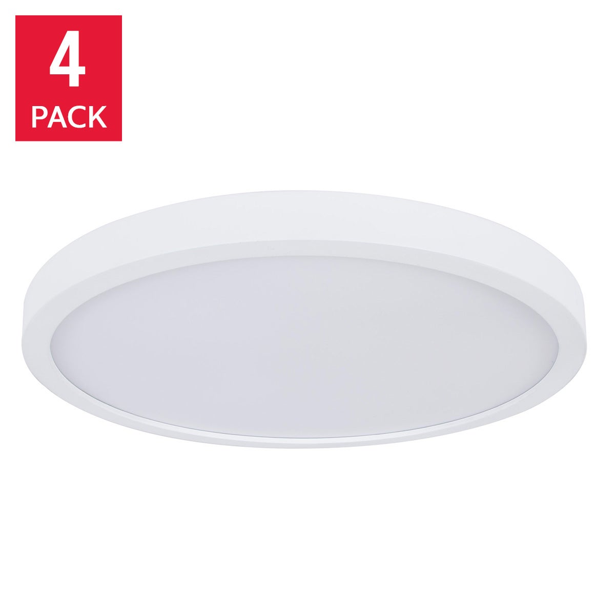 Luminus 12 in. Flush Mount Light, Pack of 4