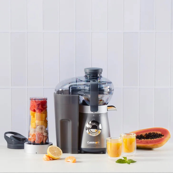 Cuisinart SmartPower Compact Blender & Juice Extractor, with 16 oz. Travel cup and 9-piece Straw Set