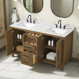 OVE Decors Eliot 60 in. Vanity with Quartz Countertop