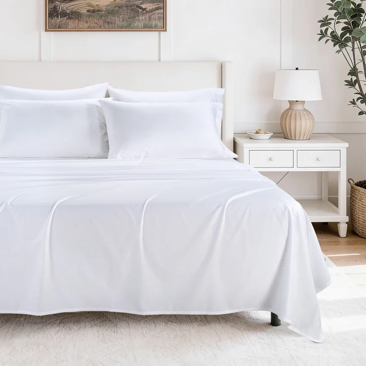 Hotel Signature Cotton Sateen Sheet Set, 6-piece