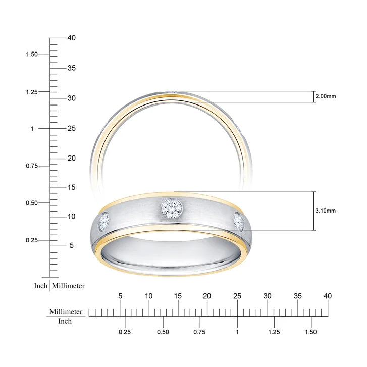 Men's Round Brilliant Diamond Ring (0.25 ctw)