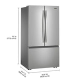 Whirlpool 36 in. 31 cu ft. Standard Depth French Door Refrigerator with Interior Water Dispenser