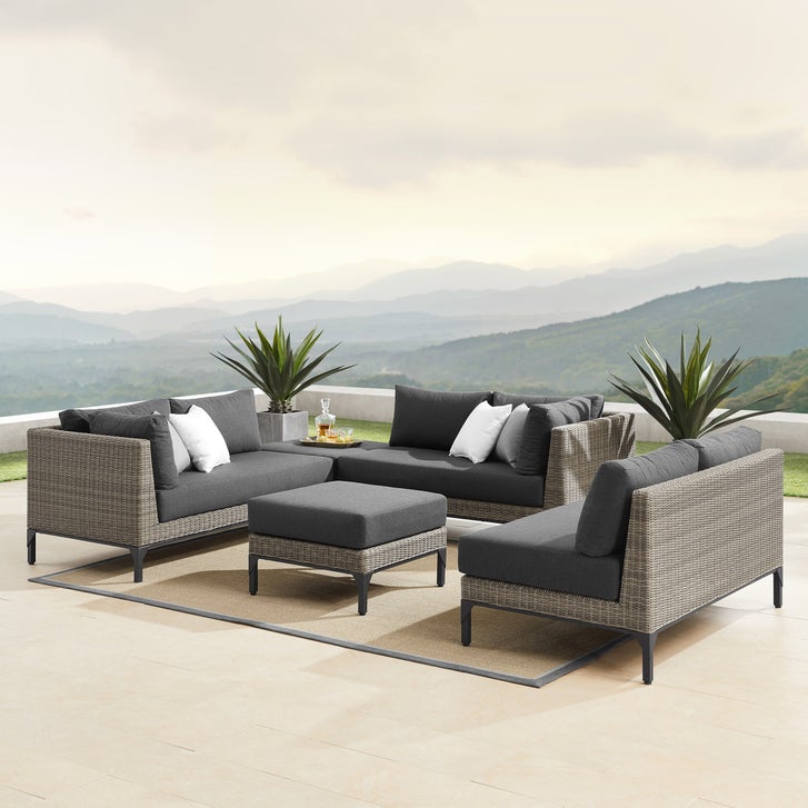 Aberdeen 5-piece Patio Sectional Conversation Set