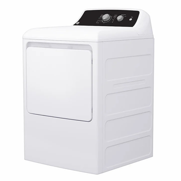 GE 6.2 cu. ft. White Electric Dryer with SaniFresh Cycle