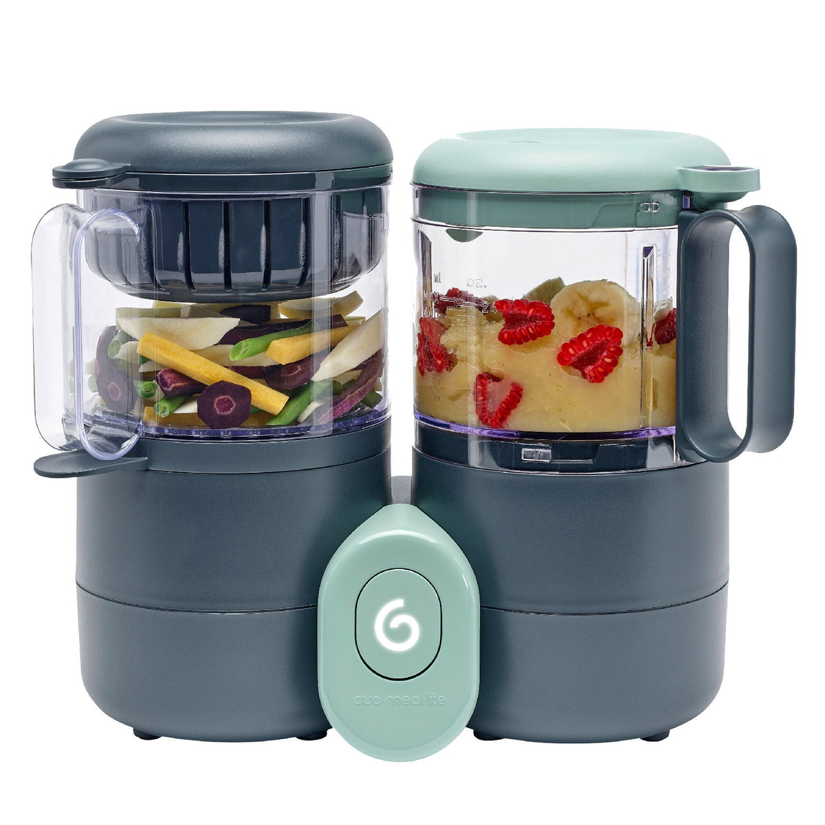 Babymoov Duo Meal Lite Baby Food Maker: Steam, Blend, Defrost, and Reheat With 6 Storage Containers