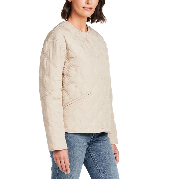 Weatherproof Women's Collarless Quilted Jacket