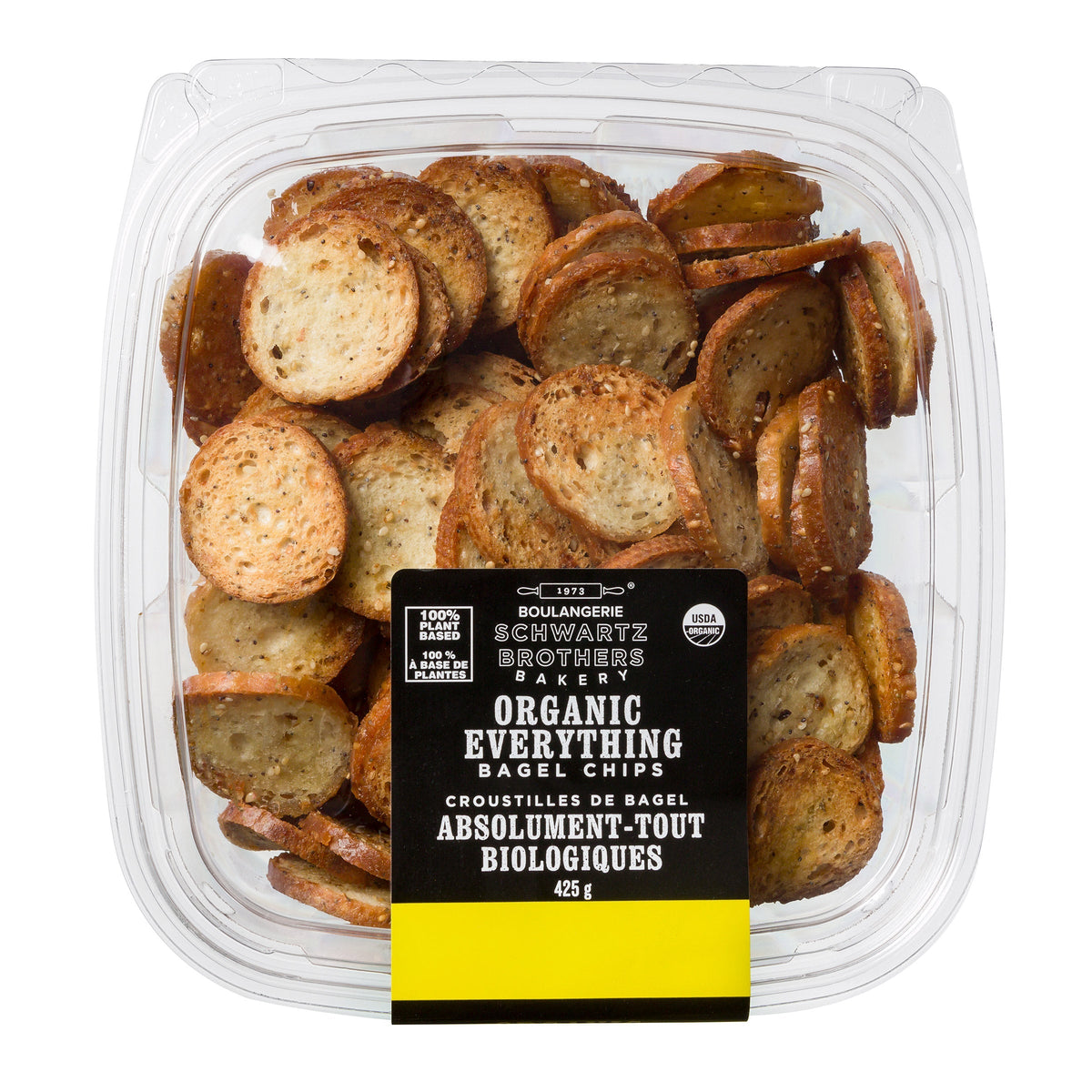 Schwartz Brothers Bakery Organic Everything Bagel Chips, 425 g
