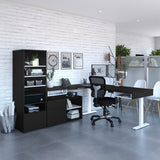 Bestar Viva L-shaped Height-adjustable Workstation