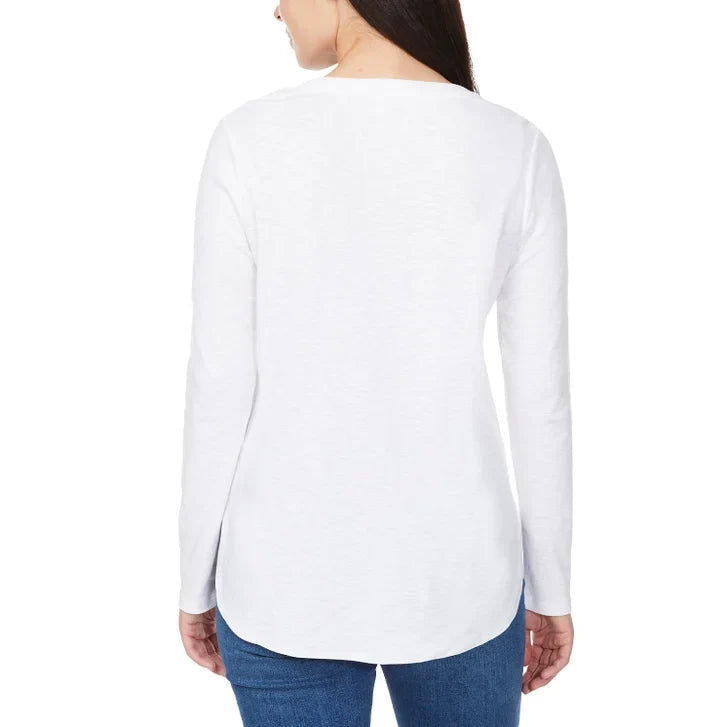 Kirkland Signature Women's Long Sleeve Slub Tee