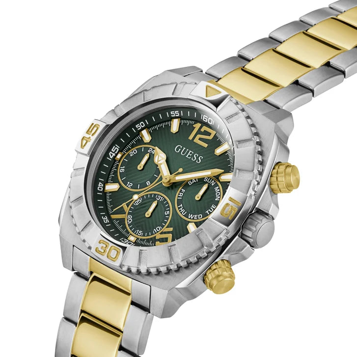 Guess Traction Green Dial Men's Watch