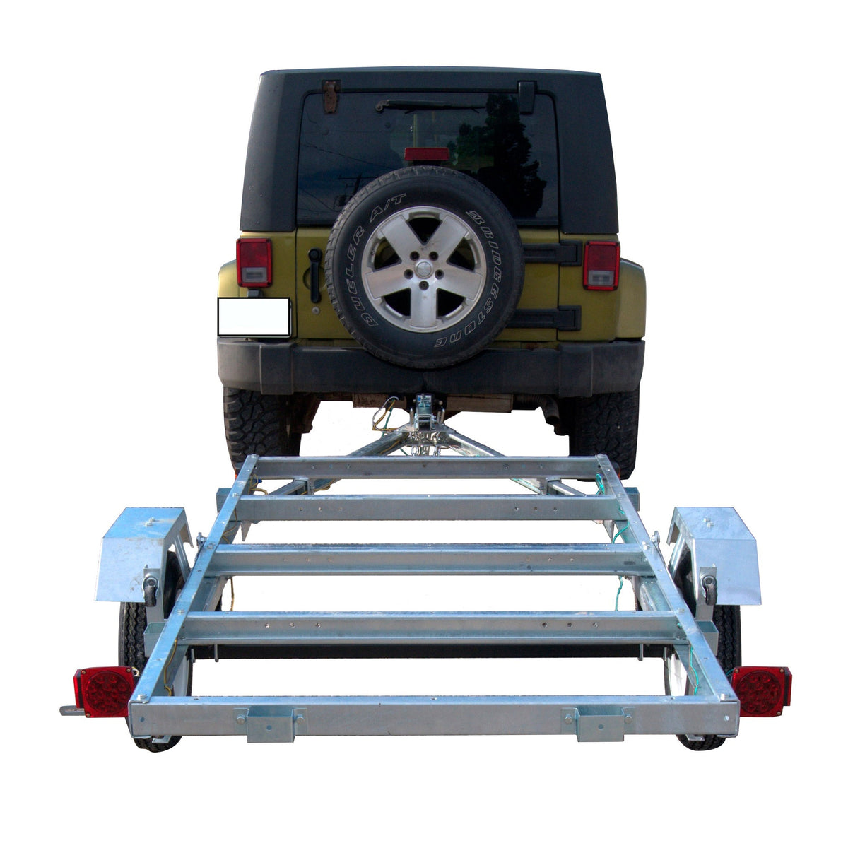 Freedom 4 ft. x 8 ft. Single Axle, 3-in-1 Folding Galvanized Utility Trailer Kit