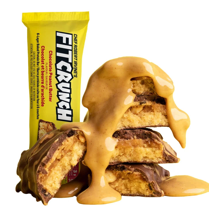 Chef Robert Irvine's Fitcrunch Protein Bars, Chocolate Peanut Butter, 18 × 46 g