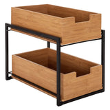 Seville Classics 2-Tier Sliding Bin Organizer
