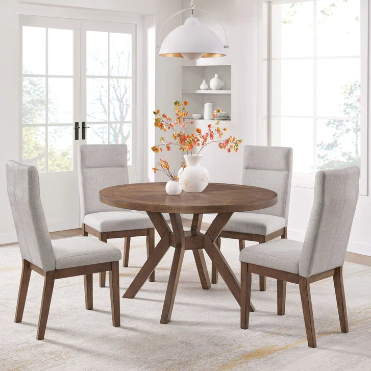 Bayside Furnishings - Kaelyn 5-piece Dining Room Set, 122 cm (48 in.) Diameter