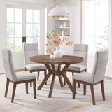Bayside Furnishings - Kaelyn 5-piece Dining Room Set, 122 cm (48 in.) Diameter