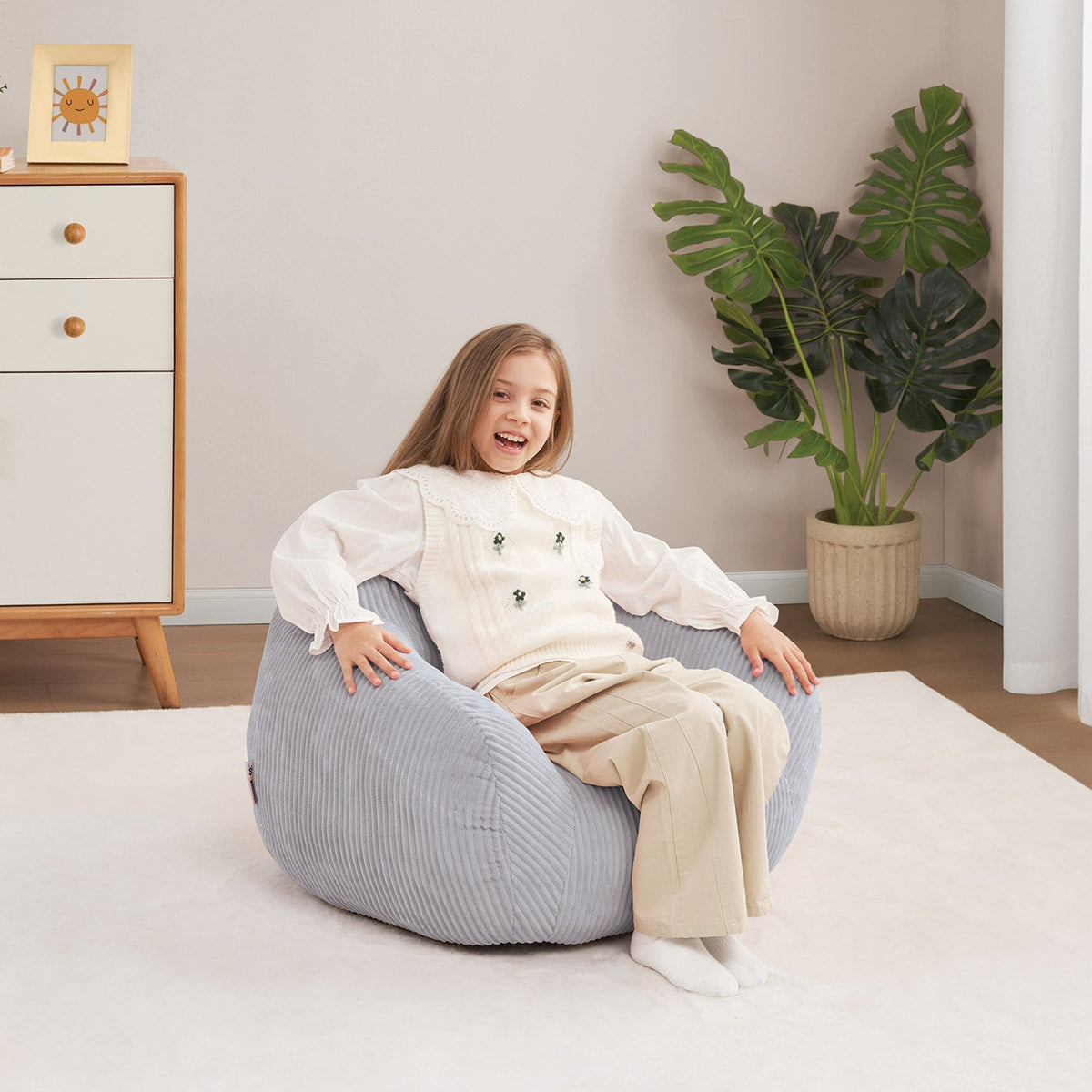 Mango Kids Armchair with Removable, Machine-Washable Cover