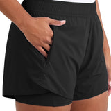 Spyder Women's Woven Active Short with Inner Bike Short