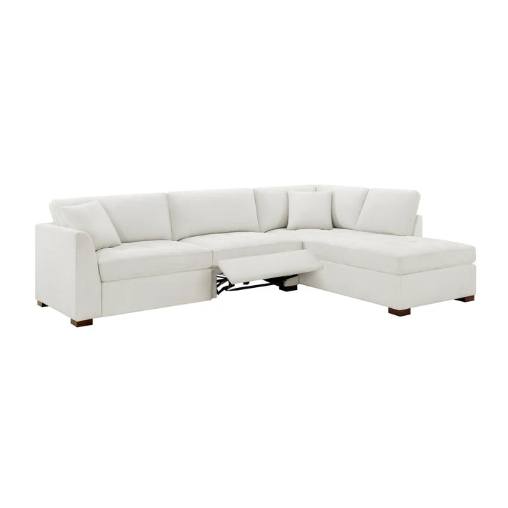 Thomasville Miles 2-piece Fabric Right-hand Facing Sectional with Power Footrests