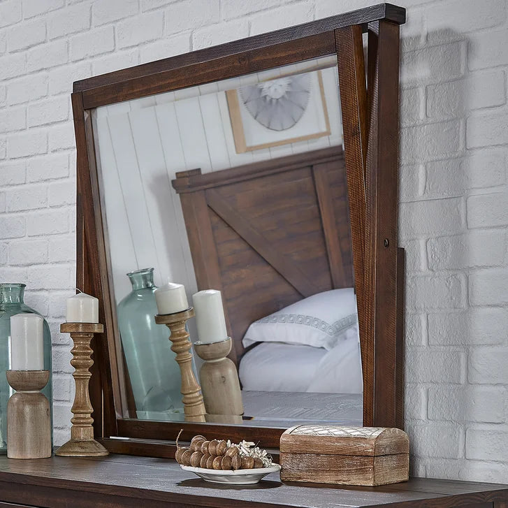Alpine Ridge Rustic Solid Wood 6-piece King Bedroom Set