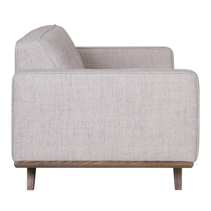 Fabric Sofa with Solid Oak Base