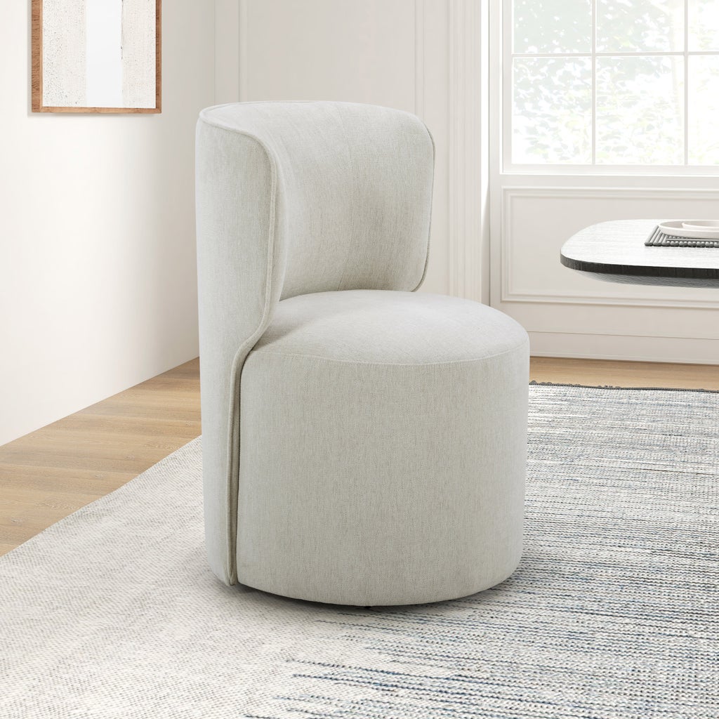 Aiden & Ivy Armless Dining Chair with Casters