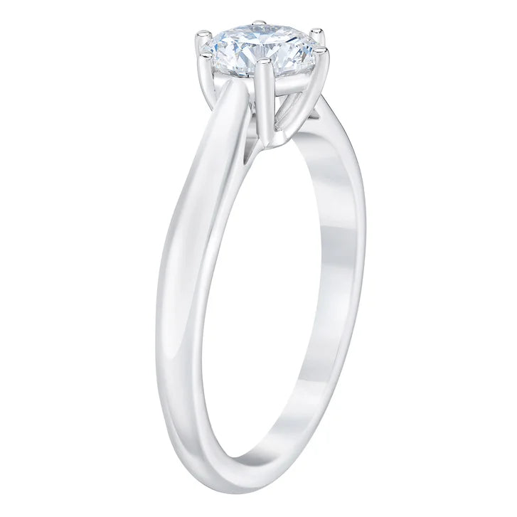1.07 ct Round Brilliant Cut, Clarity VS1, Colour F, Diamond Solitaire Ring