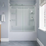 Delta EverEdge 59 in. × 60 in. Frameless Sliding Bathtub Door in Chrome