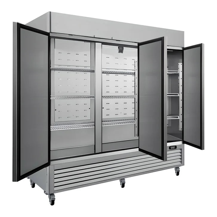 Kenmore Pro 31.5 in. 72 cu ft. Stainless Steel Convertible Commercial 3-door Refrigerator or Freezer