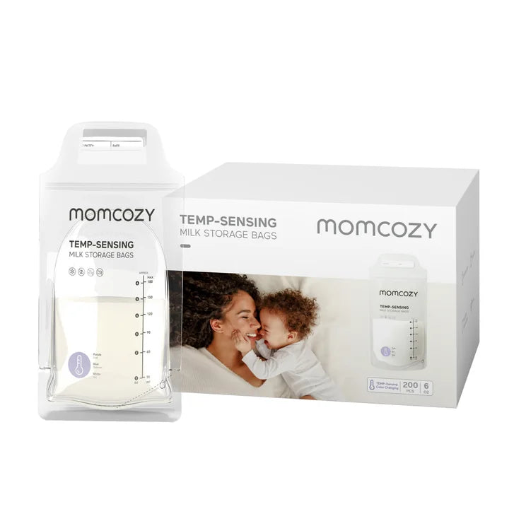 Momcozy Smart Breast Pump + Milk Storage Bags + Breast Pump Wipes