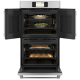 Café 30 in. 10 cu ft. Electric French-Door Double Wall Oven with True European Convection