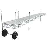 Multinautic QP-320 Aluminium Roll-In Dock Kit Straight Line Configuration with Polymer Decking