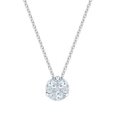 Marquise and Round Brilliant Diamond Pendant (0.40 ctw)