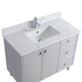 SERA Cape Cod Vanity in Hampton Grey Finish with Engineered Calcutta Marble Countertop