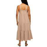 Black Bow Women's Tiered Maxi Dress