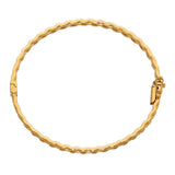High Polish Bangle Bracelet in Yellow Gold