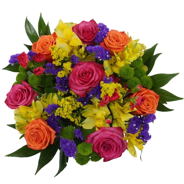 Cheerful Day Bouquet with Vase