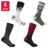 Pajar Wool Blend Thermal Full Cushion Crew Socks, 4-Pack