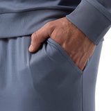 Layer Zero Men's Stretch 2-piece Lounge Set – Long Sleeve & Tapered Pant