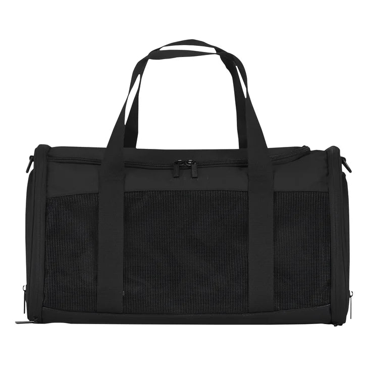 Bugatti Downtown Essential Pet Carrier Black Duffle