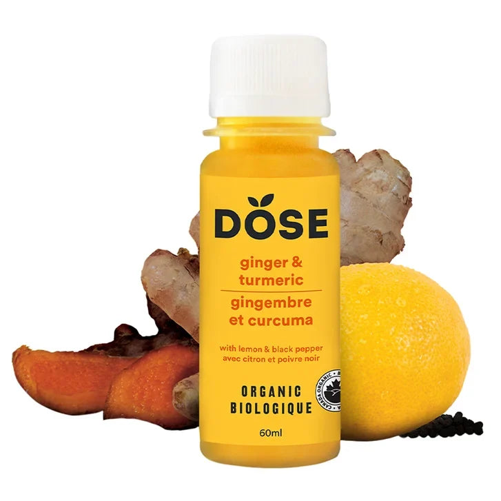 DOSE Organic Ginger Daily Booster Shots, Variety Pack, 48 × 60 mL (2 fl oz)