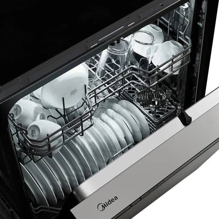 Midea 24 in. Built-in Dishwasher with Hybrid Stainless Steel Tub