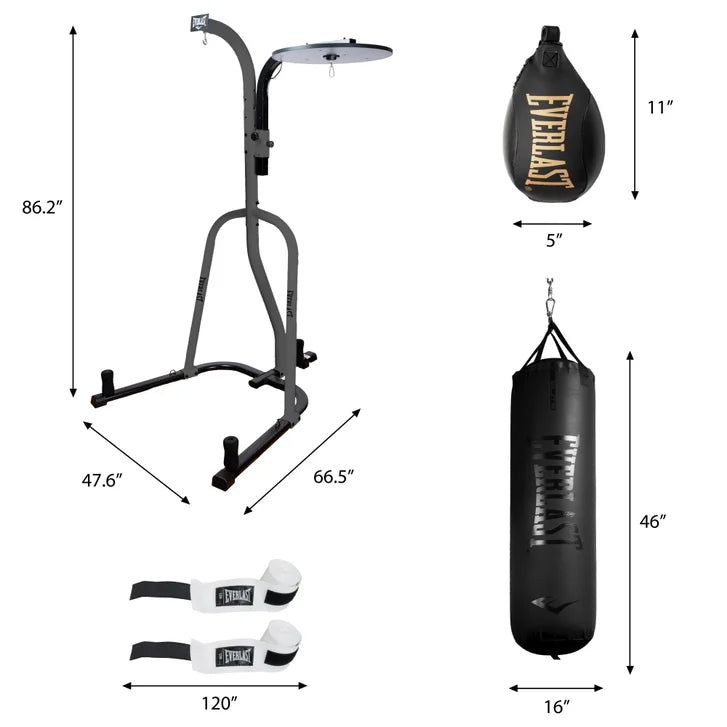 Everlast Heavy Bag Dual Station Stand Kit